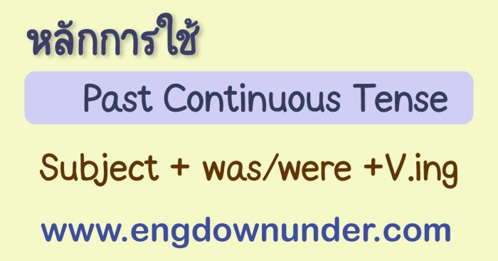 Past Continuous Tense